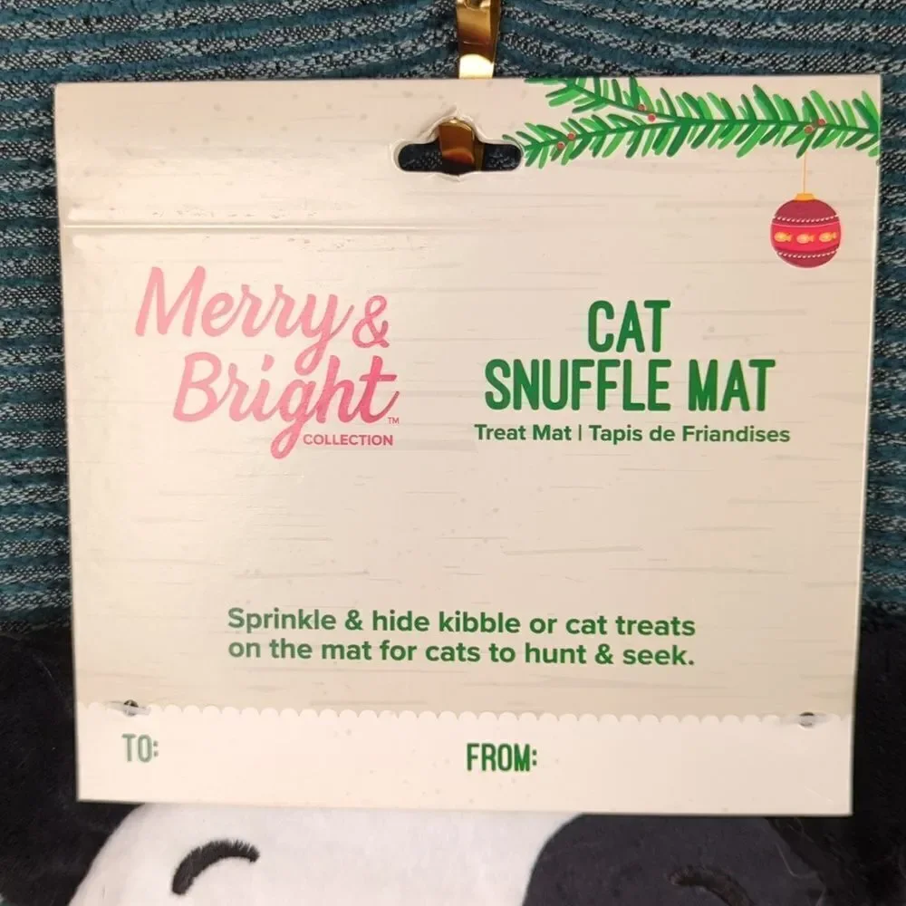 Kitty Snuffle Mat For Hunt And Seek! Kitty Christmas!